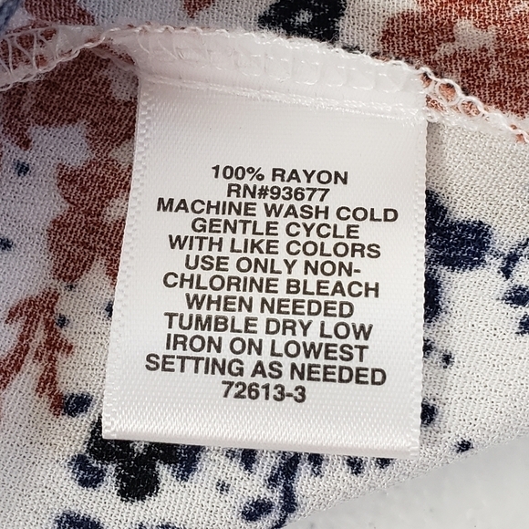 Liz Claiborne Sleeveless Button Up Top Womens Size Large - Picture 5 of 5